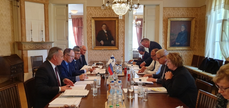 Состоялись встречи Уполномоченных РФ и Финляндии по Сайменскому каналу и сопредседателей двусторонней Рабочей группы по транспорту 