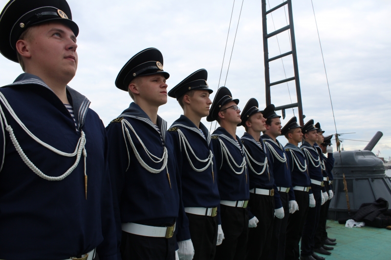 Курсанты Арктического морского института приняли участие в съемках ролика «Северные конвои - 75»